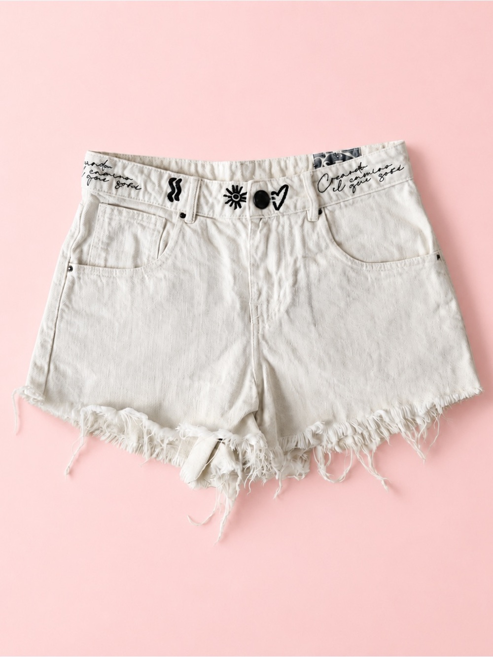 Tennis x Andrea Agudelo (Limited Edition) Embroidered Denim Shorts